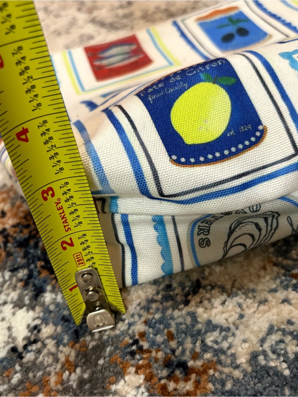 LOFT Zip Pouch in Multi Fruit & Can Print - Picture 7 of 7